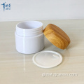 Jars For Creams And Lotions AS Cream Jar with Water Transfer Wooden Cap Supplier